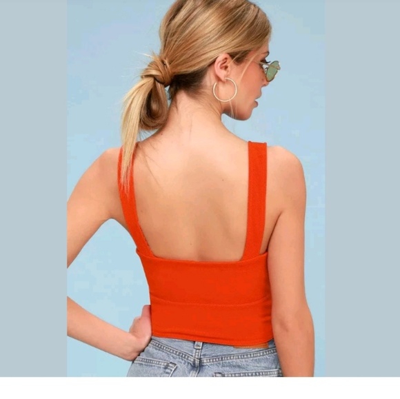 Free People Paisley Pop Tank Top with Side Tie L - Picture 2 of 3